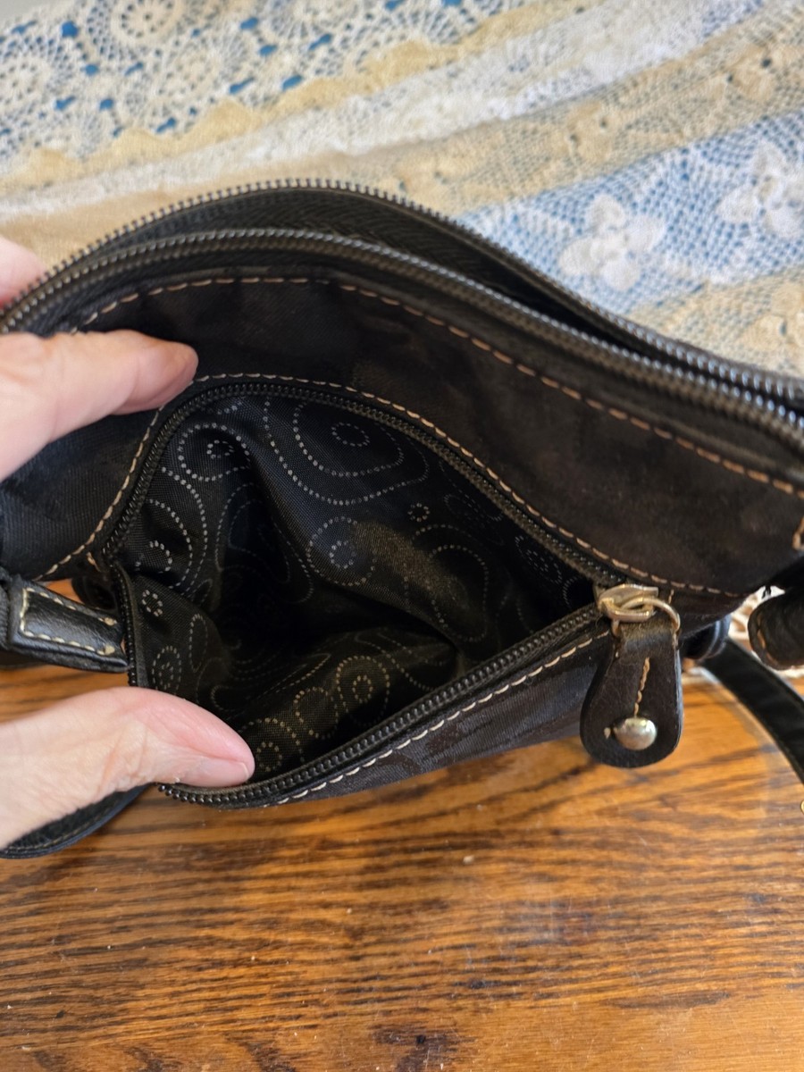 Vintage Y2K GUESS Casual Crossbody Purse Shoulder Bag Black