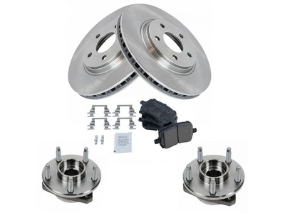 Front Brake Pad and Rotor and Wheel Hub Kit For 2007 Chevy Malibu RP294JC