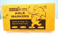 Pudełko 500 BRADY żółte kropkowane markery korytowe #AM-3Y wszystkie winylowe samoprzylepne