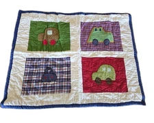 NWOT Pottery Barn Kids Transportation Quilted Pillow Sham Case