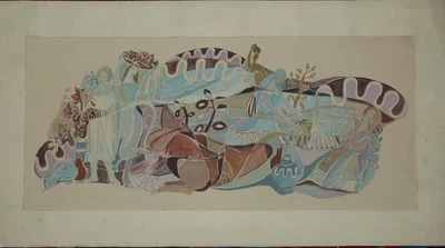 Ina Stein-Wiese 1910-1966  Aquarell Zeichnung Nachlaß - Bild 1 von 2