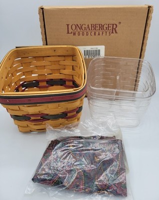 Longaberger 1998 Father's Day Finders Keepers Basket Bundle - NEW