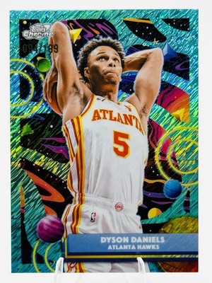 DYSON DANIELS /199 - SP AQUA EQUINOX REFRACTOR #37 - 2025-26 Topps Chrome Cosmic