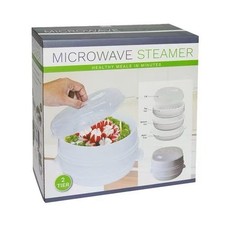 Microwave Steamer 2 TIER Double layer Cooking...