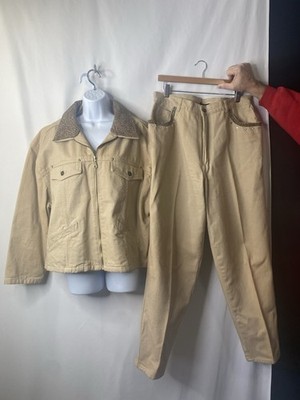 Vintage Braefair Y2K Women s Chore Jacket 1X Pants 18 Denim Cheetah Barn Ranch