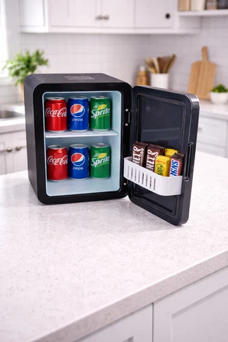 4 Liter Mini Fridge  Cooler and Warmer with LED Light  For Skincare and Drinks