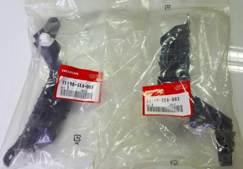 Juego espaciador de parachoques delantero original Honda Accord Acura TSX 04-08 R&L fabricante de equipos originales Foto 2 de 4