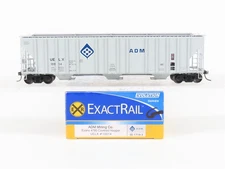 HO Scale ExactRail Evolution EE-1719-3 UELX ADM Milling Co. 3-Bay Hopper #10014