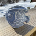 Sweet Lil' Vintage Nelson McCoy PUFFER FISH Planter in Blue!