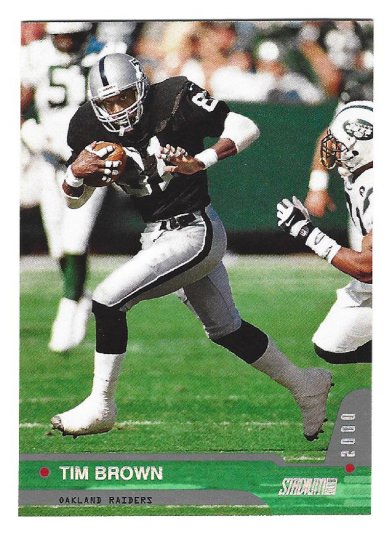 TIM BROWN 2000 Stadium Club Football # 39 Oakland Raiders HOF NM - MT