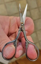 Gingher G-LT 3 1/2" Lions Tail Chrome Plated Embroidery Scissors (Free Shipping)