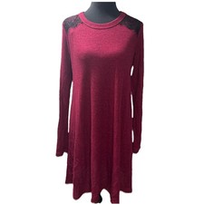 Alta Women’s Burgundy Long Sleeve Sweater Dress Size Médium NWT