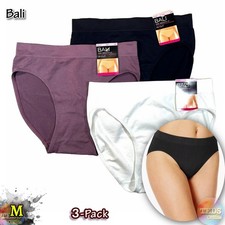 NWT 3-Pack Bali Women's M One Smooth U All-Over Smoothing Hi Cut Brief 2362