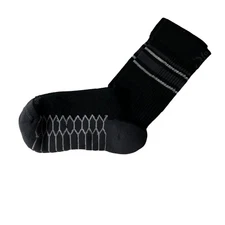 Balega Unisex Silver Mini-Crew Wicking Style Running Socks, Black, Size Small