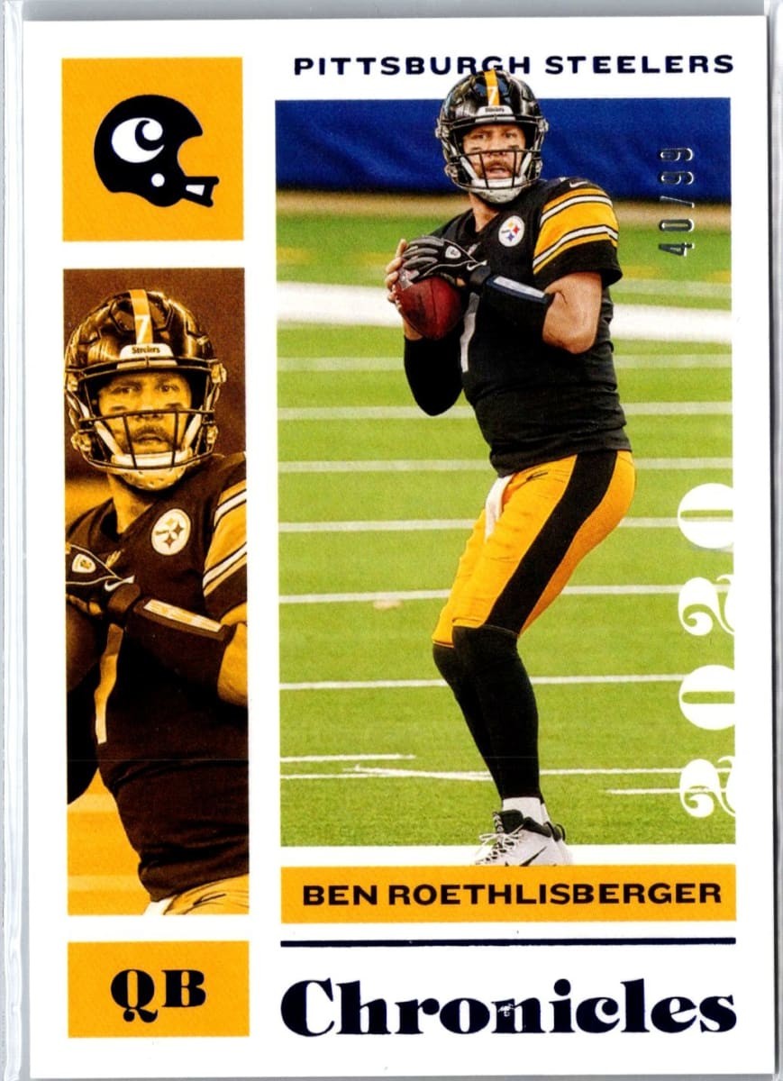 2020 Panini Chronicles Numbered /99 Ben Roethlisberger #80