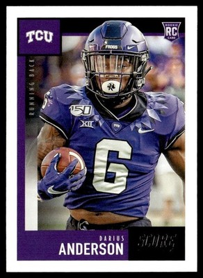 2020 Score Darius Anderson Rookie TCU Horned Frogs #378