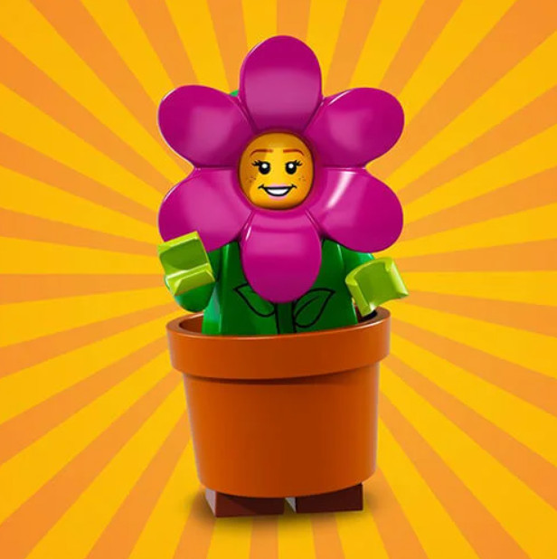 YRTS Lego 71021 Serie 18 Chica con Disfraz de Maceta ¡New! Minifigura