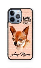 Customized Dog Chihuahua Face Pet Phone Case Cover for iPhone Samsung gift