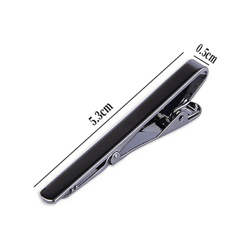 Gentleman Mens Metal Simple Necktie Tie Bar Clasp Clip Clamp Pin Party Wedding - Picture 3 of 13