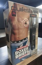 Quiksilver 3-Mens Super Soft Boxer Briefs   M...