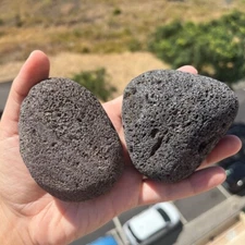 Two Large Lava Rocks, Perfect for Aquariums & Terrariums, Volcanic ash