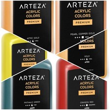 ARTEZA Acrylic Colors Premium Paint 33.8oz 1000ml Multiple Colors Available