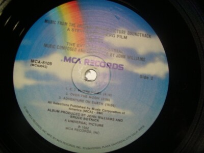 VINYL RECORD LP E.T. THE EXTRA-TERRESTRIAL SOUNDTRACK + ET PICTURE