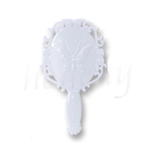 1PC Woman Girl Retro Style Floral Hand Held Mirror Makeup Dresser Beauty Gift - Picture 21 of 34
