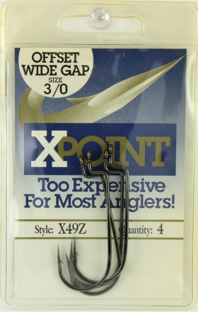ロッド hook Daiichi X-POINT X49Z Offset Round Bend Heavy Wire Wide Gap Hooks