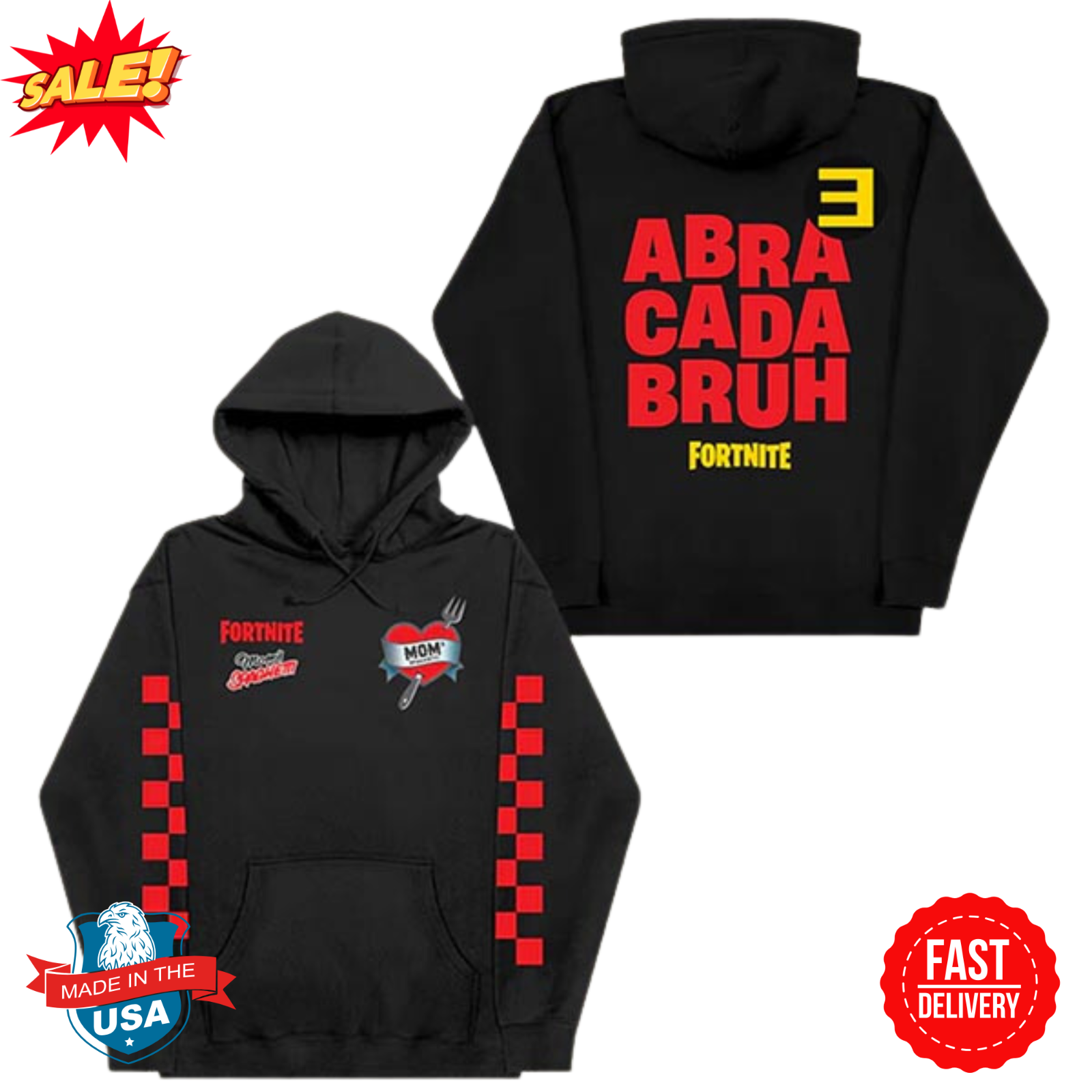 Eminem Moms Spaghetti Fortnite Two-Sided 3D Hoodie Available in S-5XL  