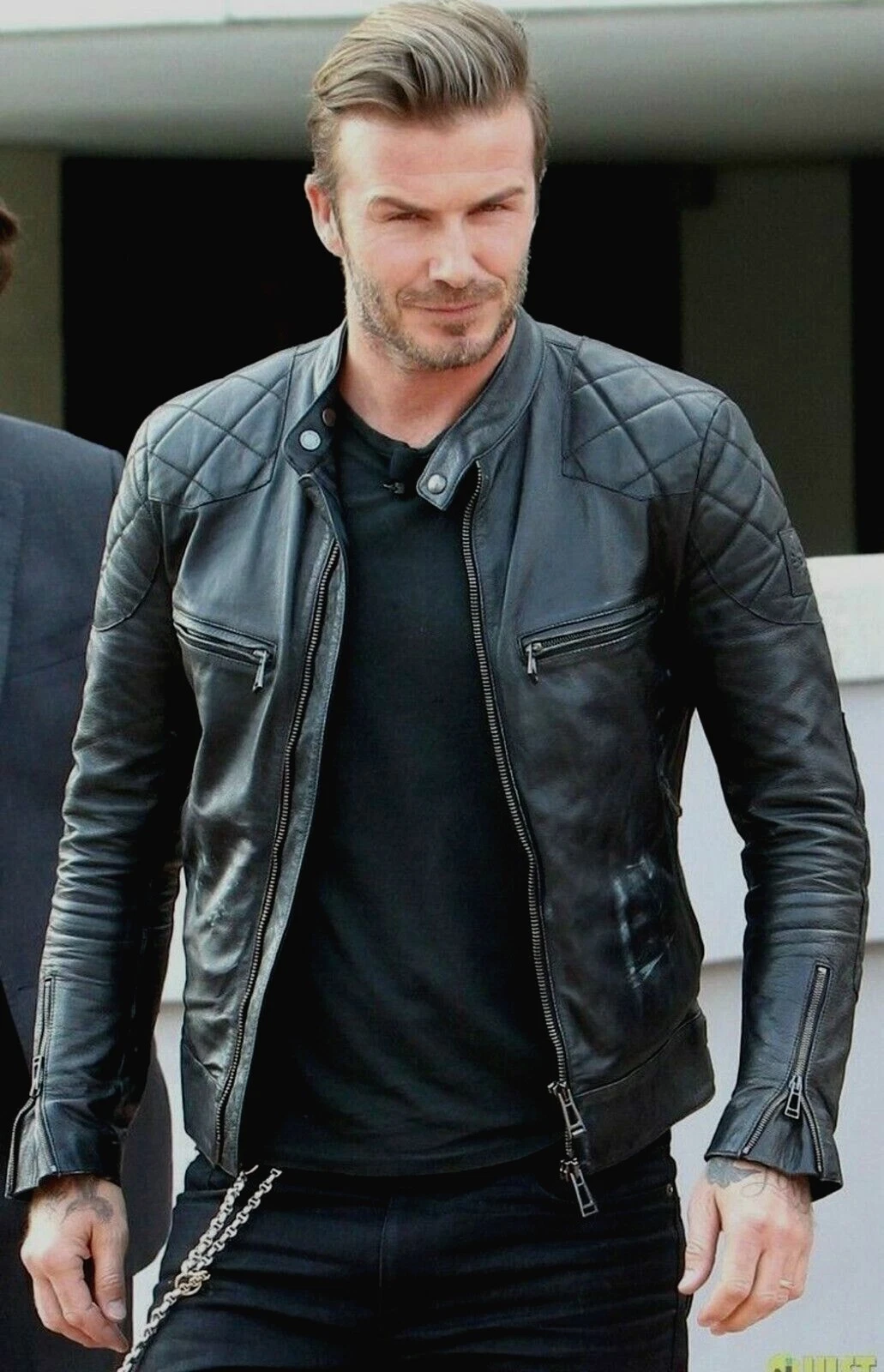 NOORA Men's Black Real Lambskin Leather, Stylish Rider & Party wear Biker Jacket