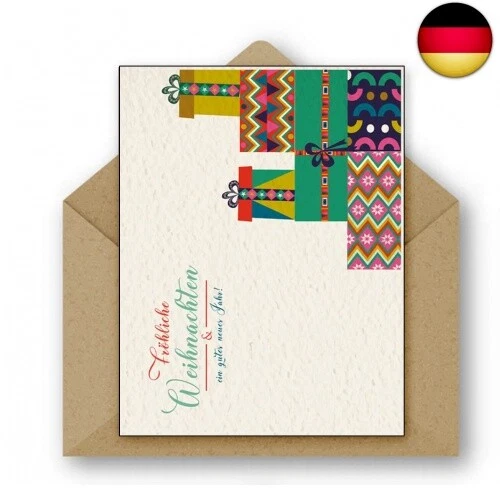 the lazy panda card company 48 x recycelte Weihnachtskarten mit modernem - Bild 5 von 6