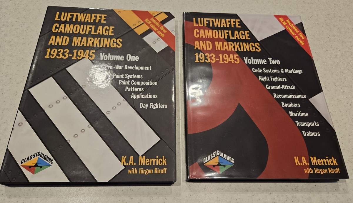 Luftwaffe Camouflage Markings 1933 1945 Vol 1 & 2 Plus Monogram