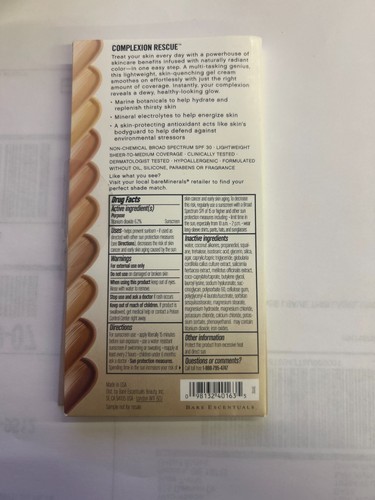 bareMinerals 4 Shades Complexion Rescue Hydrating Gel Cream Sample 4 shade - Picture 2 of 2