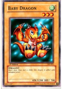 Baby Dragon - SDJ-003 - Common - Unlimited Edition x3 - Moderately Played