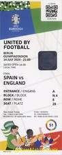reproduction all EURO 2024 european championship final PERSONALISED ticket [RMT]