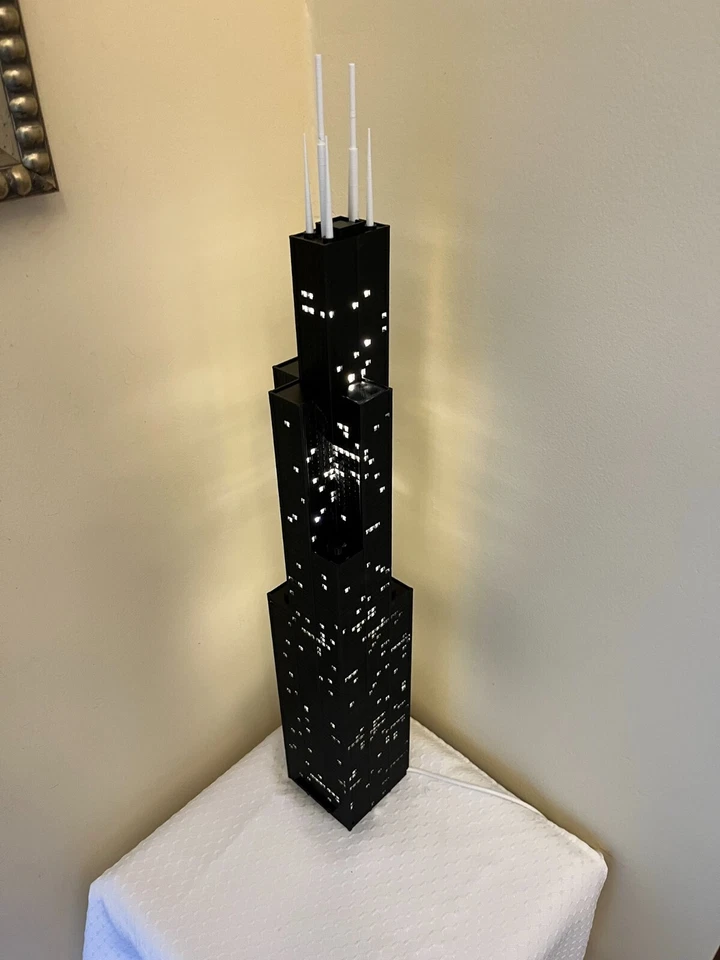 Modelo iluminado Torre Sears - Impreso en 3D Foto 4 de 4