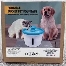 Pet Water Fountain 1.6L Automatic Electric Cat Dog Travel Drinking Bowl Portable
