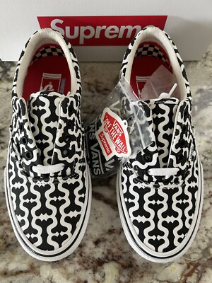 Size 6.5 - Supreme X Vans Monogram S Logo Monogram Black Skate Era