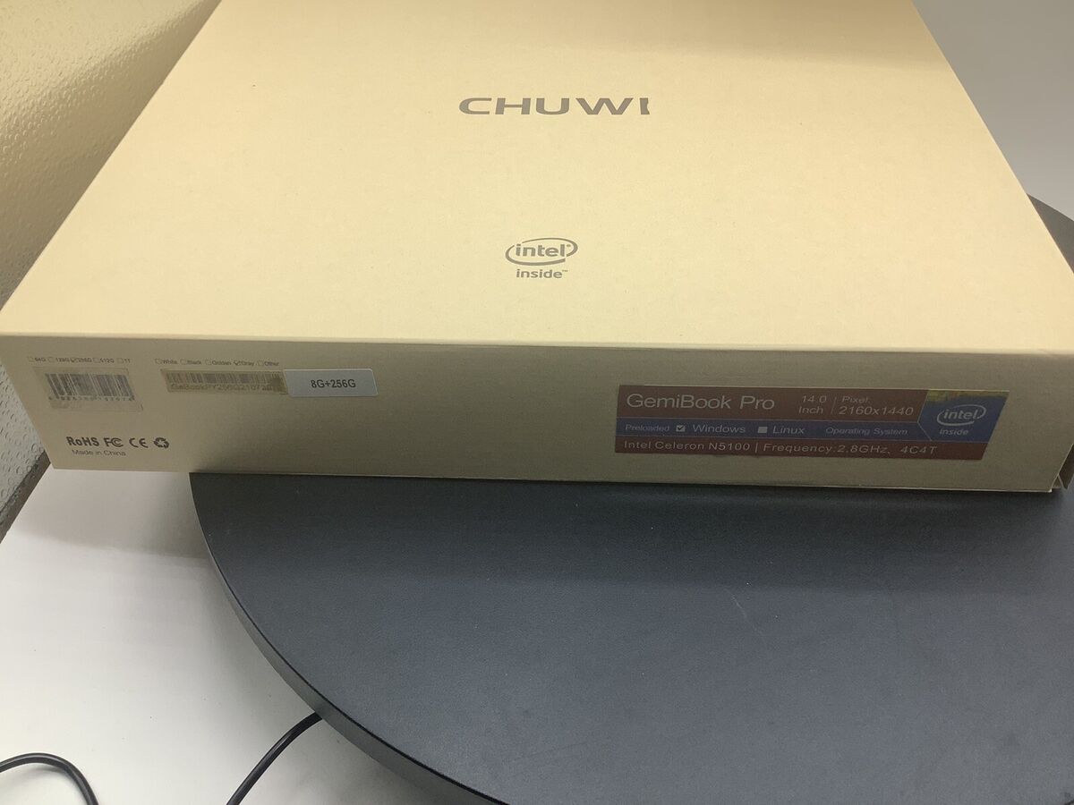 CHUWI Gemibook Pro 14'' Laptop Intel Celeron N5100 2.8GHz 8G CHUWI Gemibook Pro 14'' Laptop Intel Celeron N5100 2.8GHz 8G