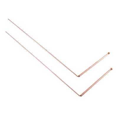 Copper Wunching Rod, Pure Copper, 2 Piece Wunching Rods - for fortune telling V9363