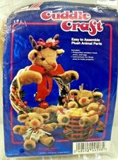 Westrim Cuddle Craft Reindeer Head Arms Legs Pre-Stuffed Craft Kit 9727 Small