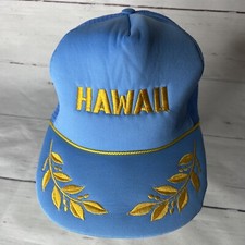 VTG Hawaii Rope Mesh Snapback Trucker Cap Hat with Oak leaves Scrambled Eggs