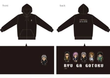 Ryu Ga Gotoku 8 Kazuma Kiryu Ver. 8bit Character Hoodie L size Like a Dragon