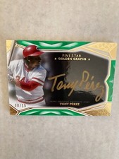 2019 Five Star #GG-TP Reds TONY PEREZ Golden Graphs AUTOGRAPH HOF #8/15