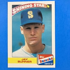 Jay Buhner 1989 Topps Bazooka Shining Star Card #4 MLB Seattle Mariners