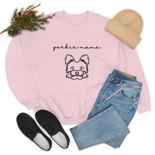 Yorkie mama Unisex Heavy Blend Crewneck Sweatshirt