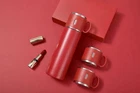 Thermos Bottle Coffee Travel Mug Vacuum Insulated Stainless Leakproof Red