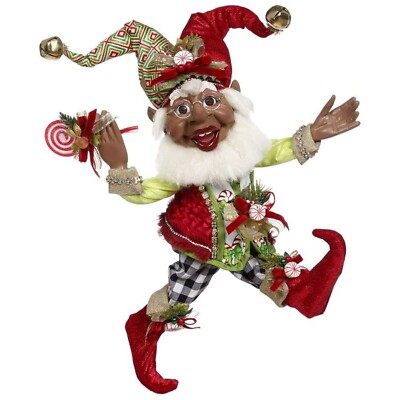 Mark Roberts 16.5'' Black African American Candy Dandy Medium Elf