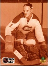 1991-92 Pro Set French #341 Jacques Plante